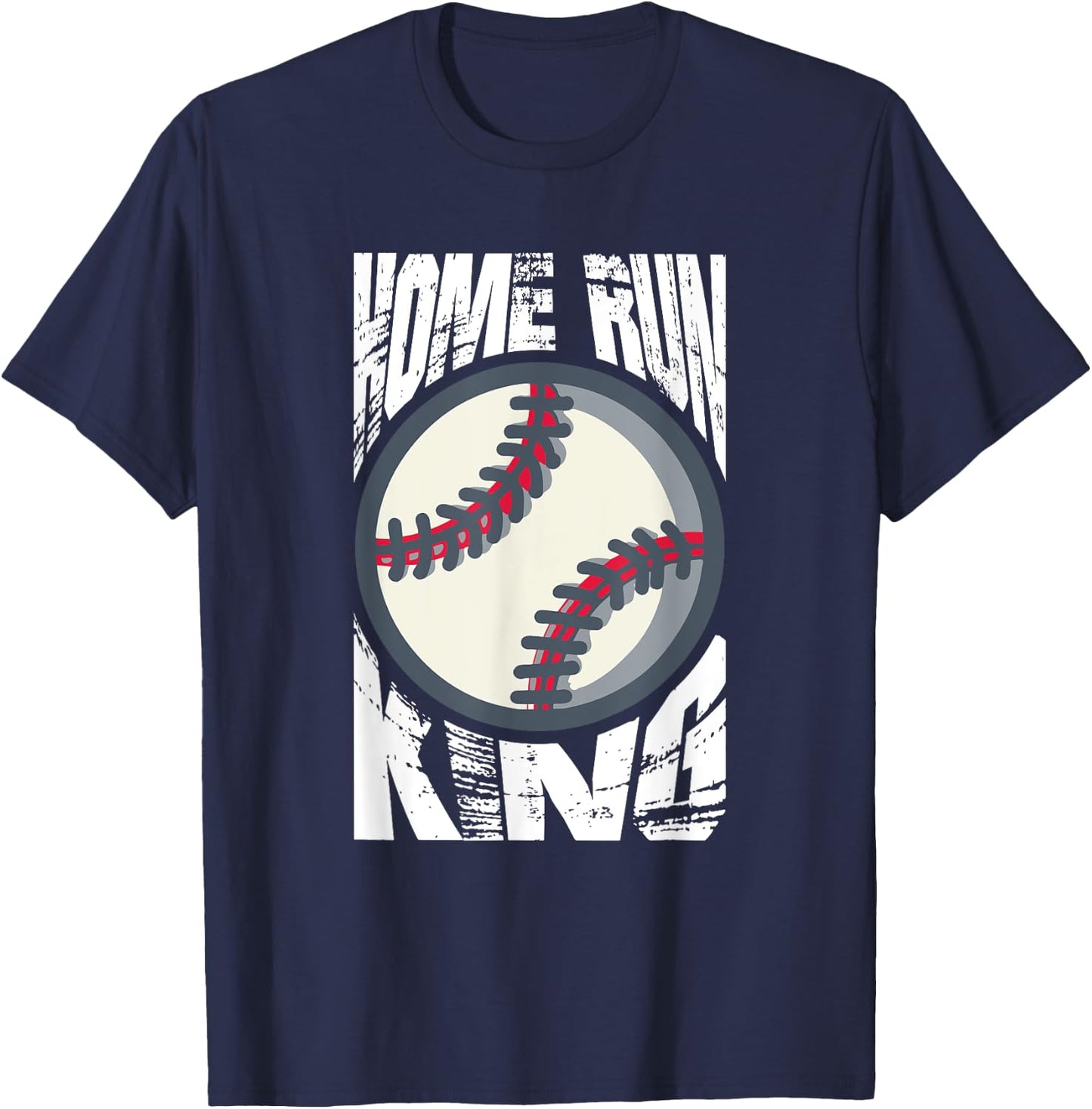 Baseball Home Run King Sports T-Shirt - T-Shirt | Navy