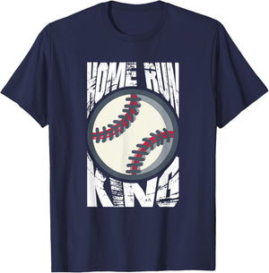 Baseball Home Run King Sports T-Shirt - T-Shirt | Navy