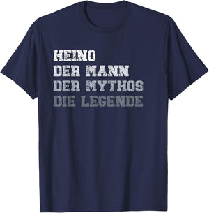Herren Heino der Mann der Mythos die Legende T-Shirt - T-Shirt | Navy