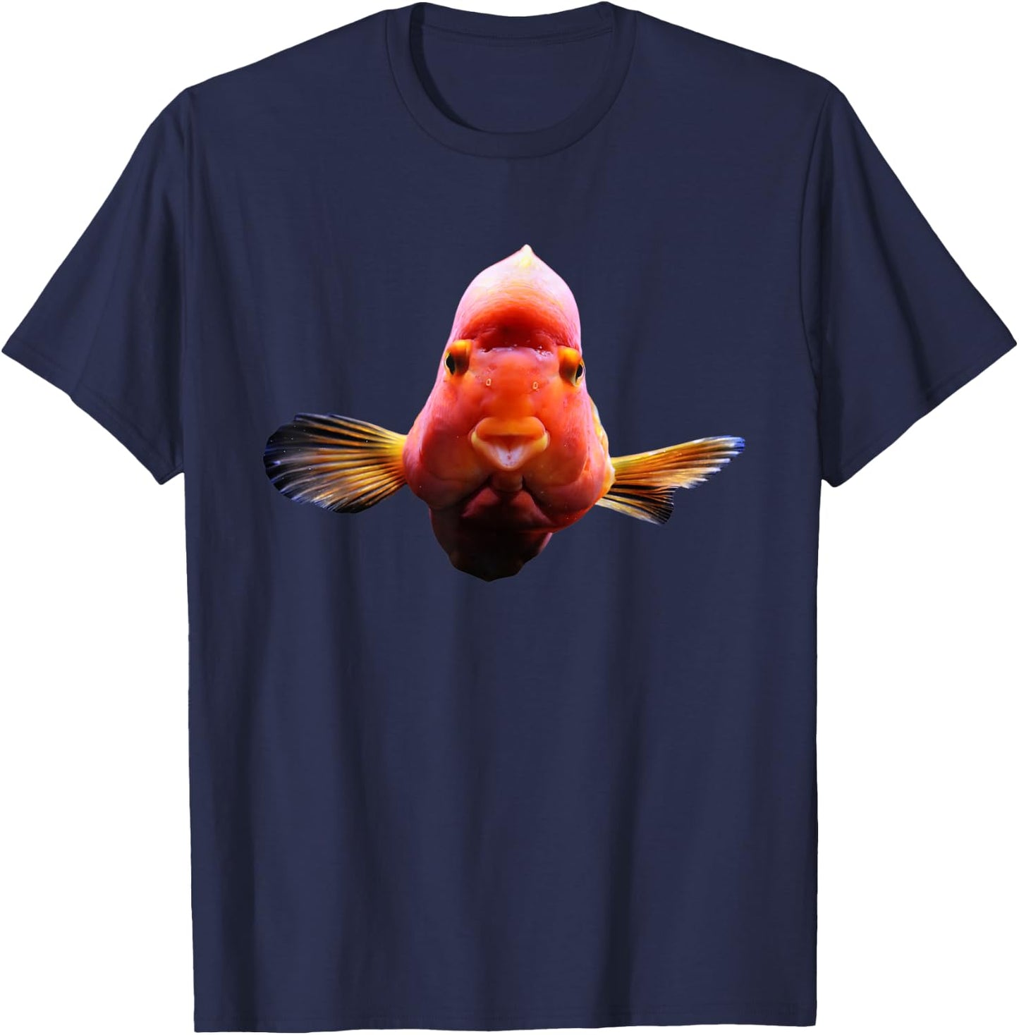 Blood Parrot Cichlid T-Shirt - T-Shirt | Navy