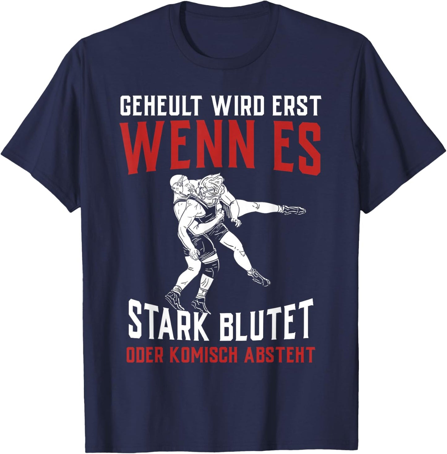 Wrestling Gift Men's Children's Wrestler Wrestler Ringer , black T-Shirt - T-Shirt | Navy