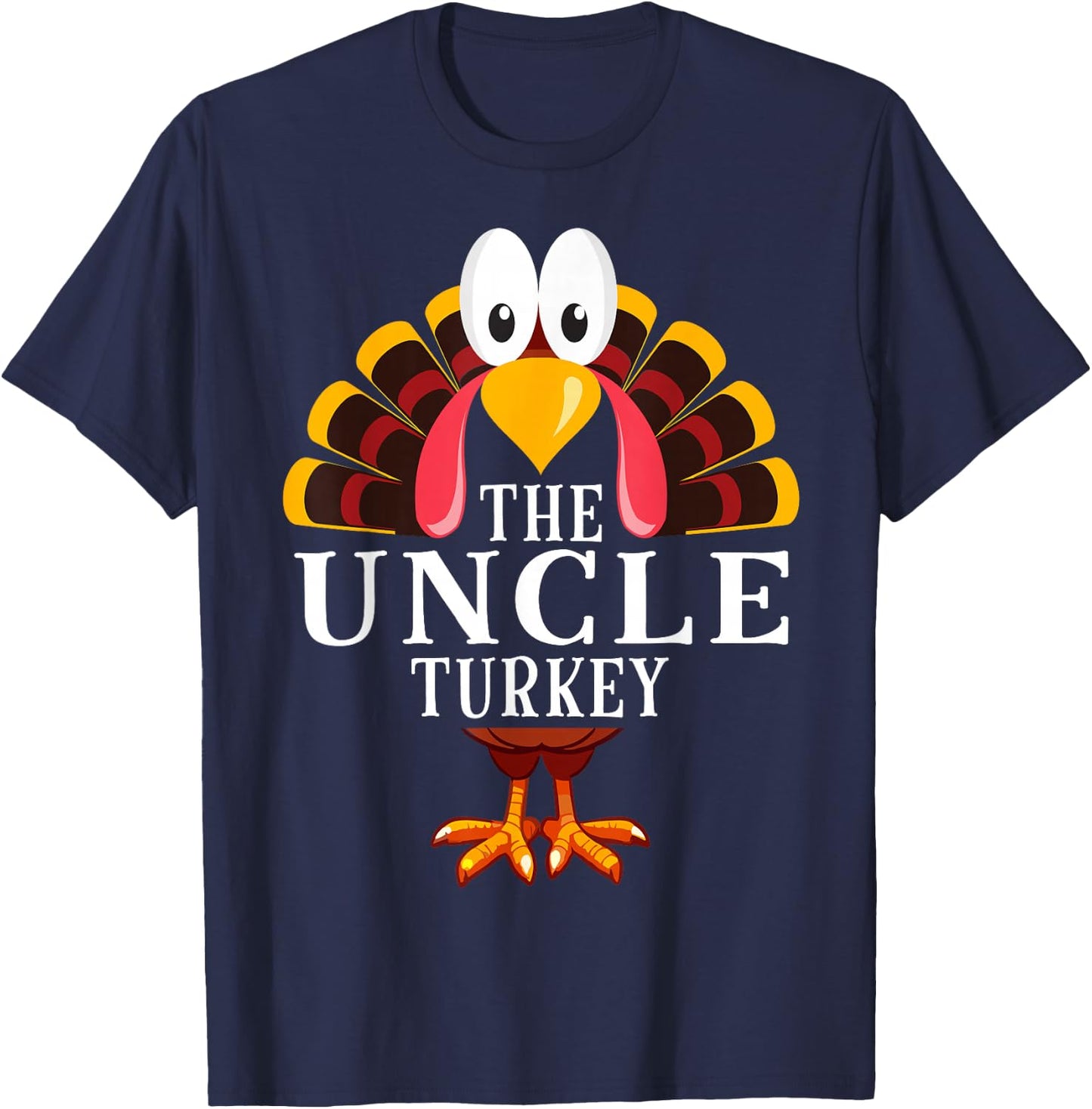 Thanksgiving The Uncle Turkey Matching T-Shirt - T-Shirt | Navy