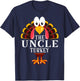 Thanksgiving The Uncle Turkey Matching T-Shirt - T-Shirt | Navy