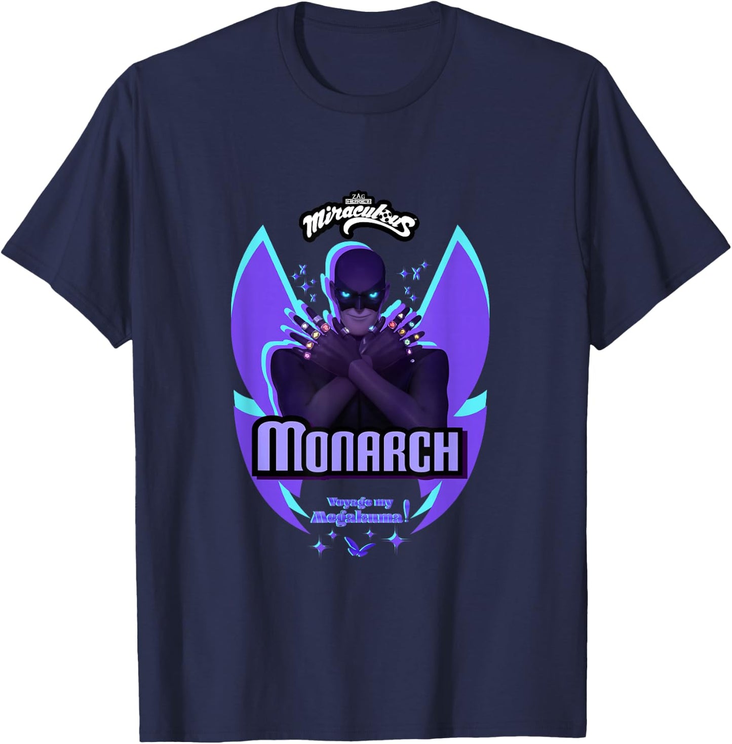 Miraculous Ladybug Villains Collection Monarch T-Shirt - T-Shirt | Navy
