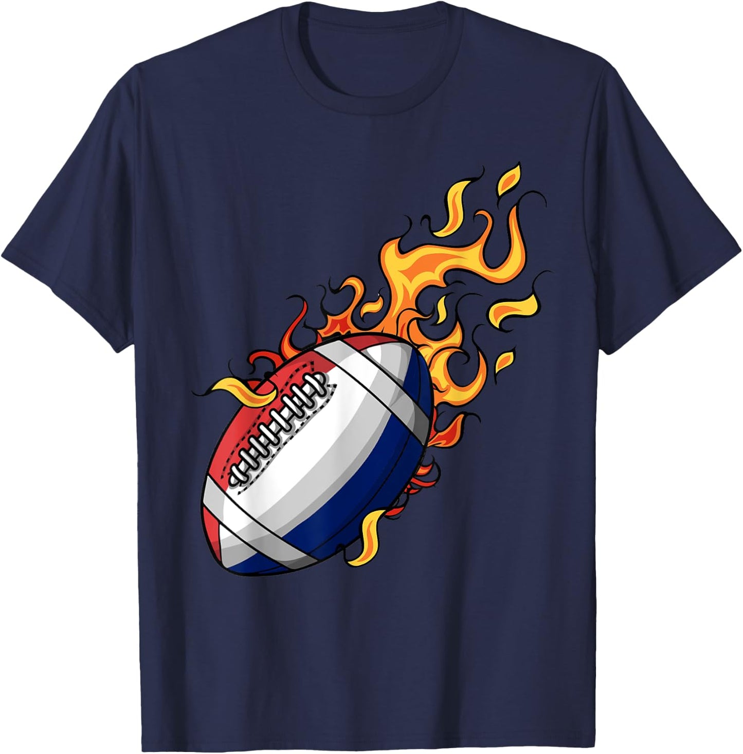 Men's Men's Women's Rugby Player Shirt, Black, S T-Shirt - T-Shirt | Navy