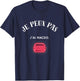I can't, I have macdo. , Black, S T-Shirt - T-Shirt | Navy