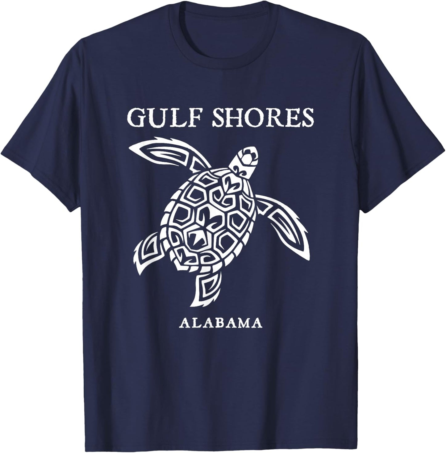 Gulf Shores Alabama Retro Sea Turtle Boys Girls Toddler T-Shirt - T-Shirt | Navy