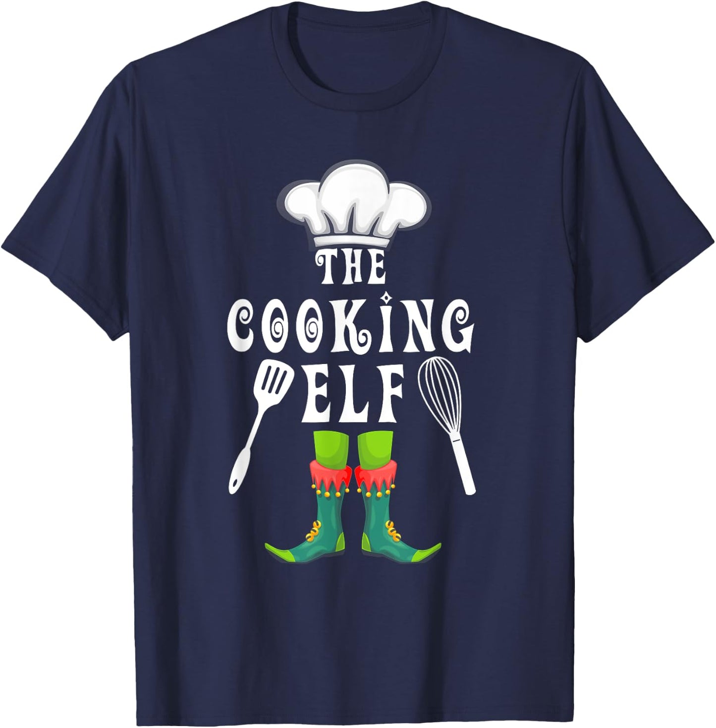 The Cooking Elf Family Matching Group Christmas T-Shirt - T-Shirt | Navy
