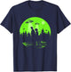 X-Files Mulder & Scully Silhouettes In The Woods , Black, S T-Shirt - T-Shirt | Navy
