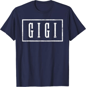 Gigi - Sleek Framed Design Mother's Day Gigi T-Shirt - T-Shirt | Navy