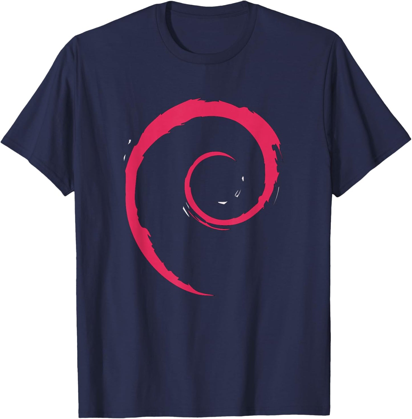 Cool - Debian Spiral Minimalist T-Shirt - T-Shirt | Navy