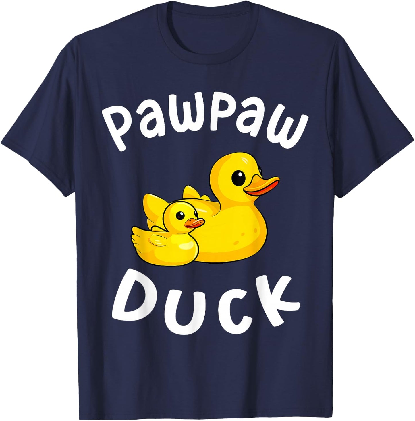 Pawpaw Duck Birthday Rubber Duck Kids Family Matching T-Shirt - T-Shirt | Navy