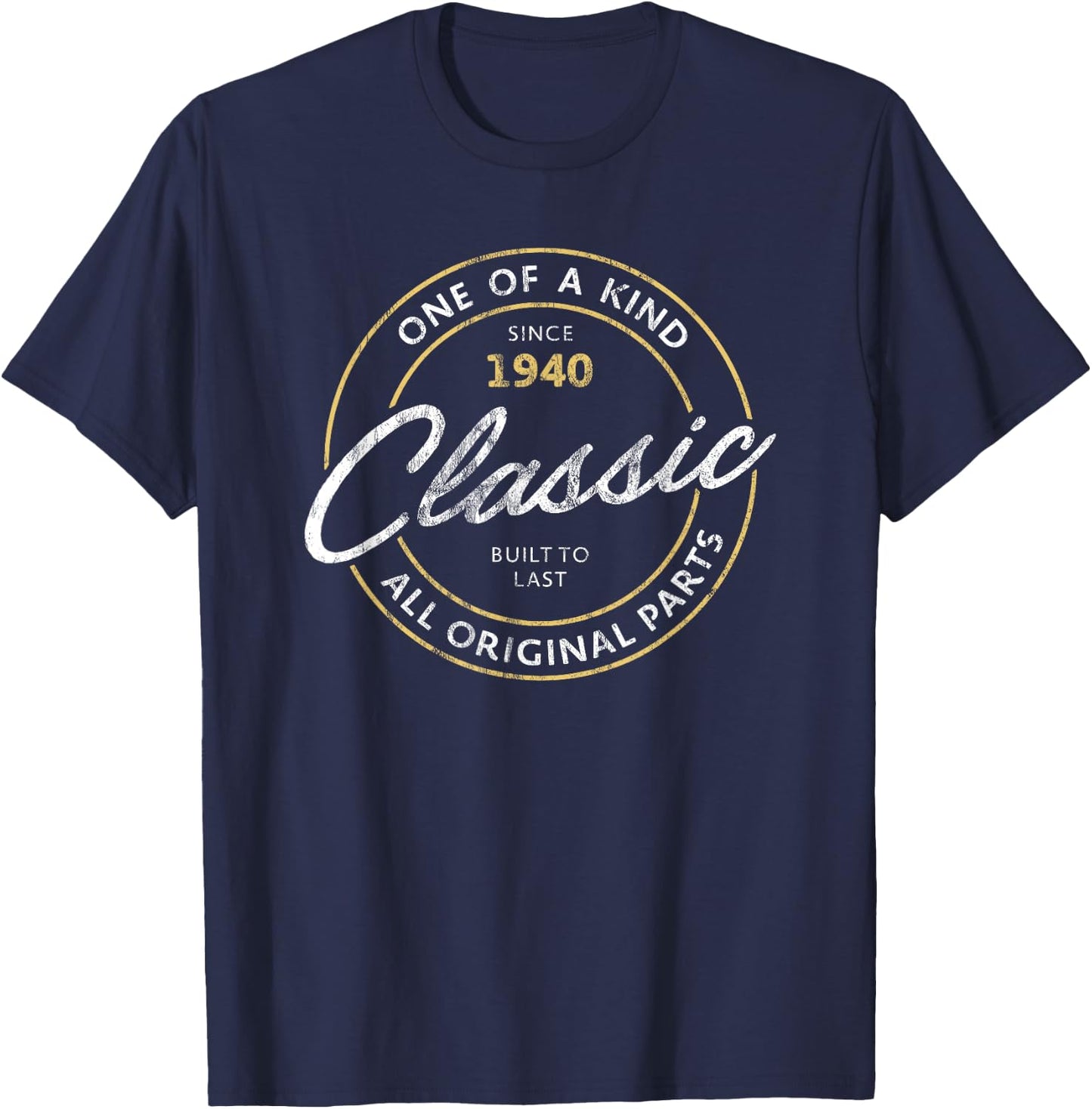 Classic Since 1940 Vintage 85th Birthday T-Shirt - T-Shirt | Navy