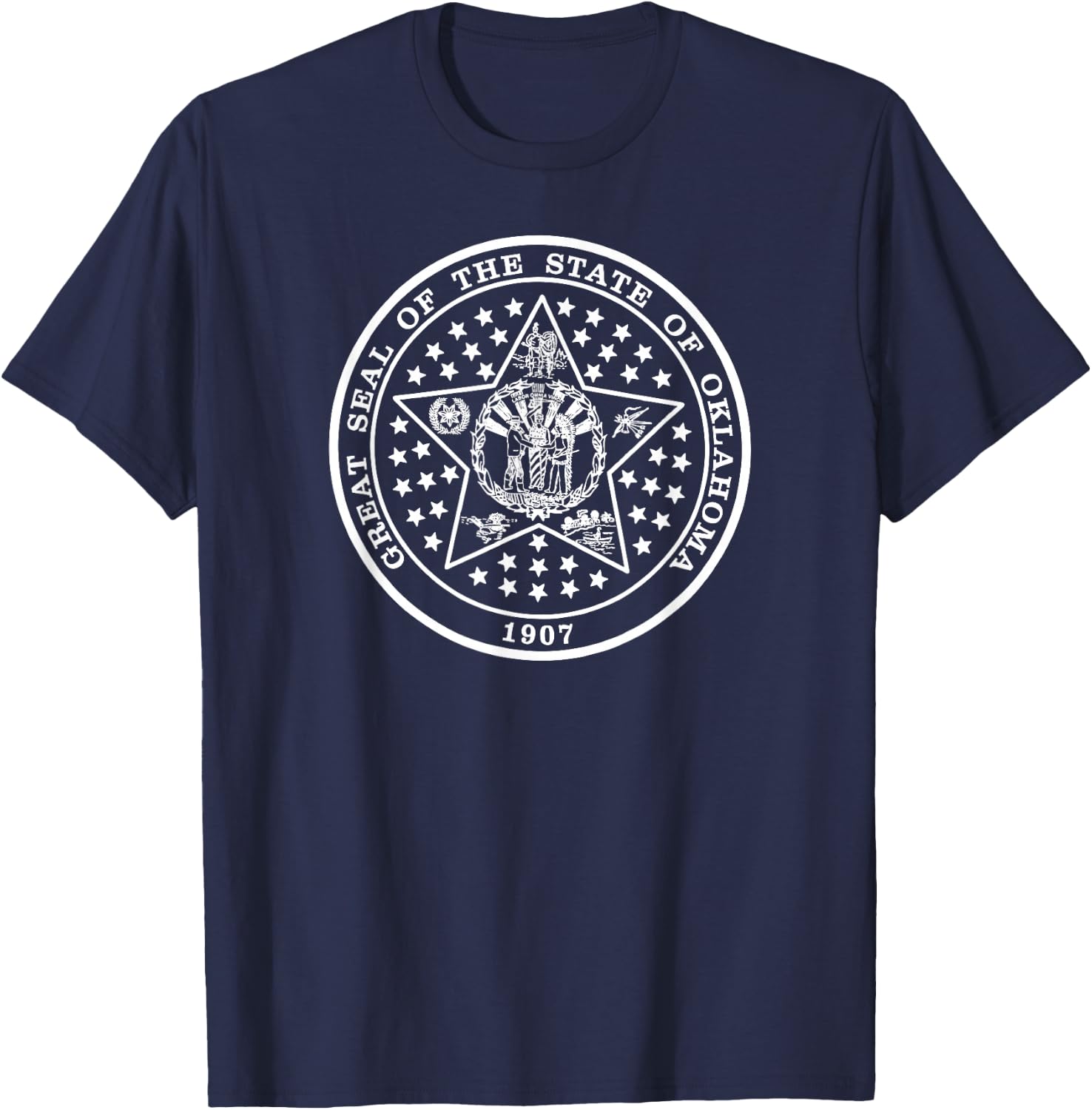 Oklahoma State Flag T-Shirt - T-Shirt | Navy