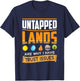 Undeveloped Lands Trust Gives Funny Magic Geek TCG Out , black T-Shirt - T-Shirt | Navy