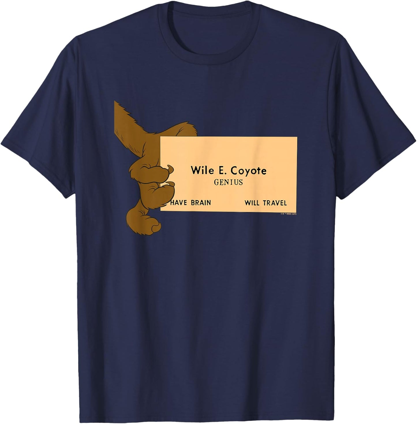 Looney Tunes Wile E. Coyote Genius T-Shirt - T-Shirt | Navy