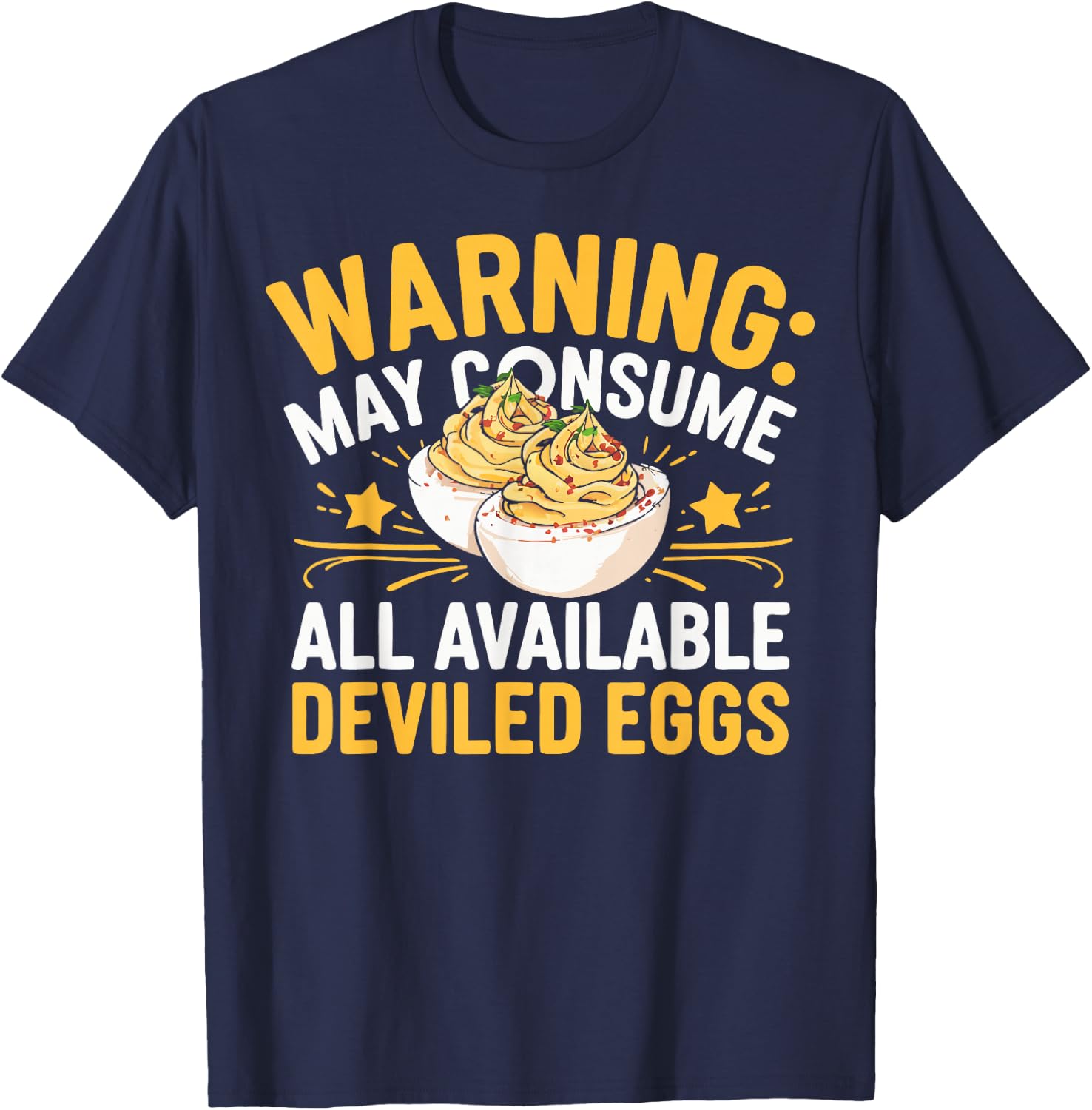 Thanksgiving Family Dinner Funny Deviled Eggs T-Shirt - T-Shirt | Navy