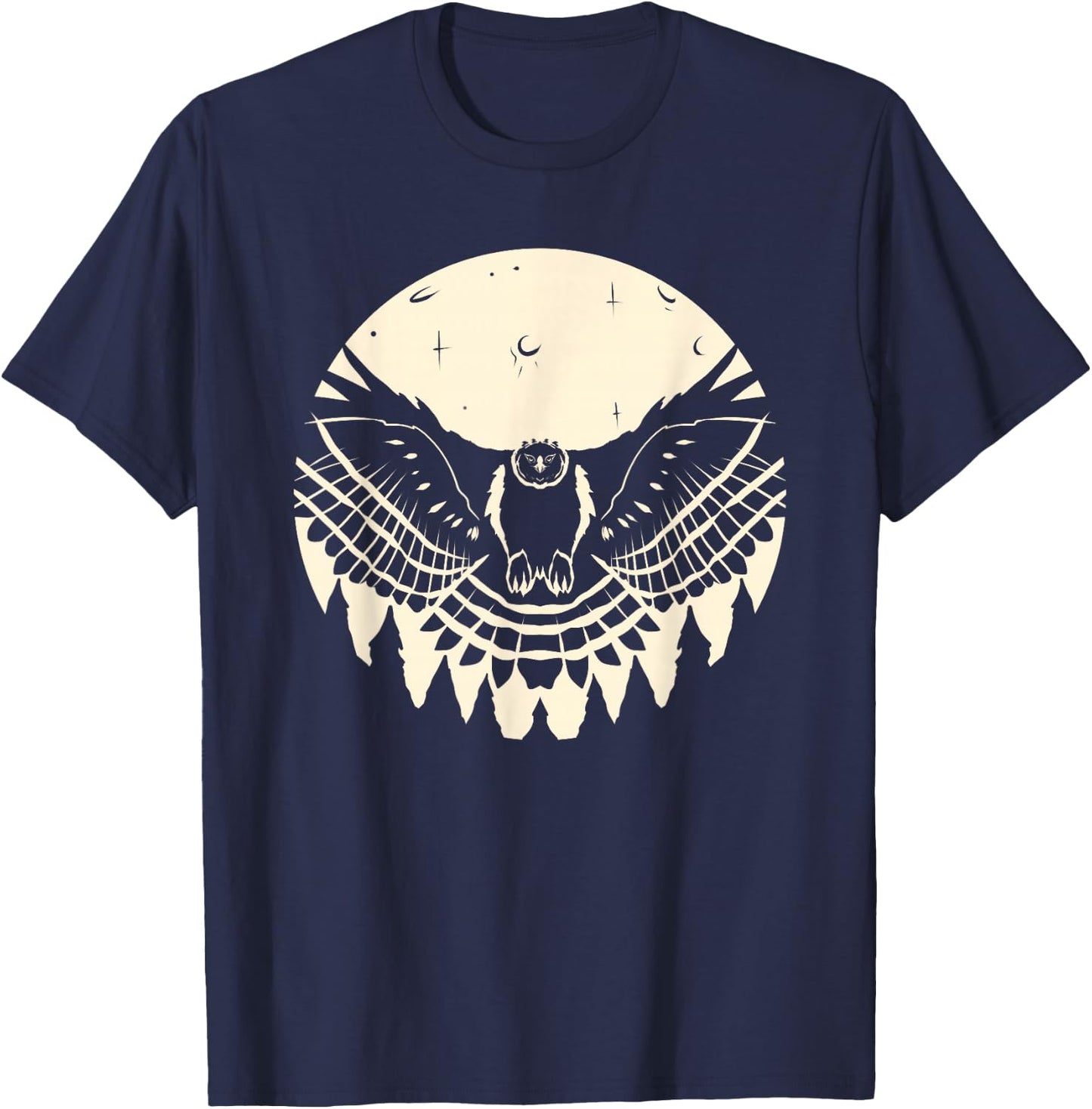 Harpyie Vor Dem Mond Greifvogel Adler Vogel Harpy Eagle T-Shirt - T-Shirt | Navy