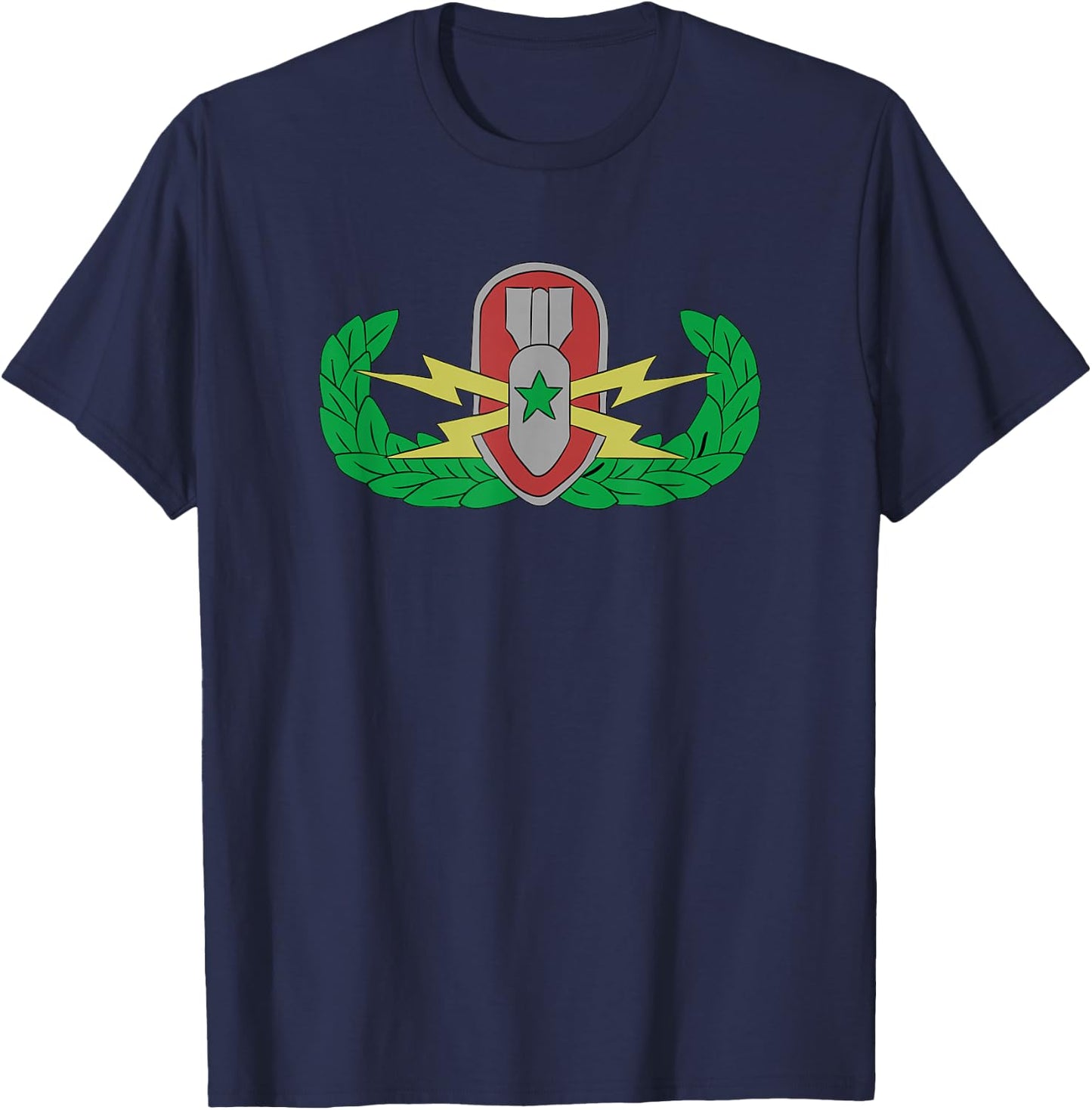 EOD Badge Warrior - Explosive Ordnance Disposal T-Shirt - T-Shirt | Navy