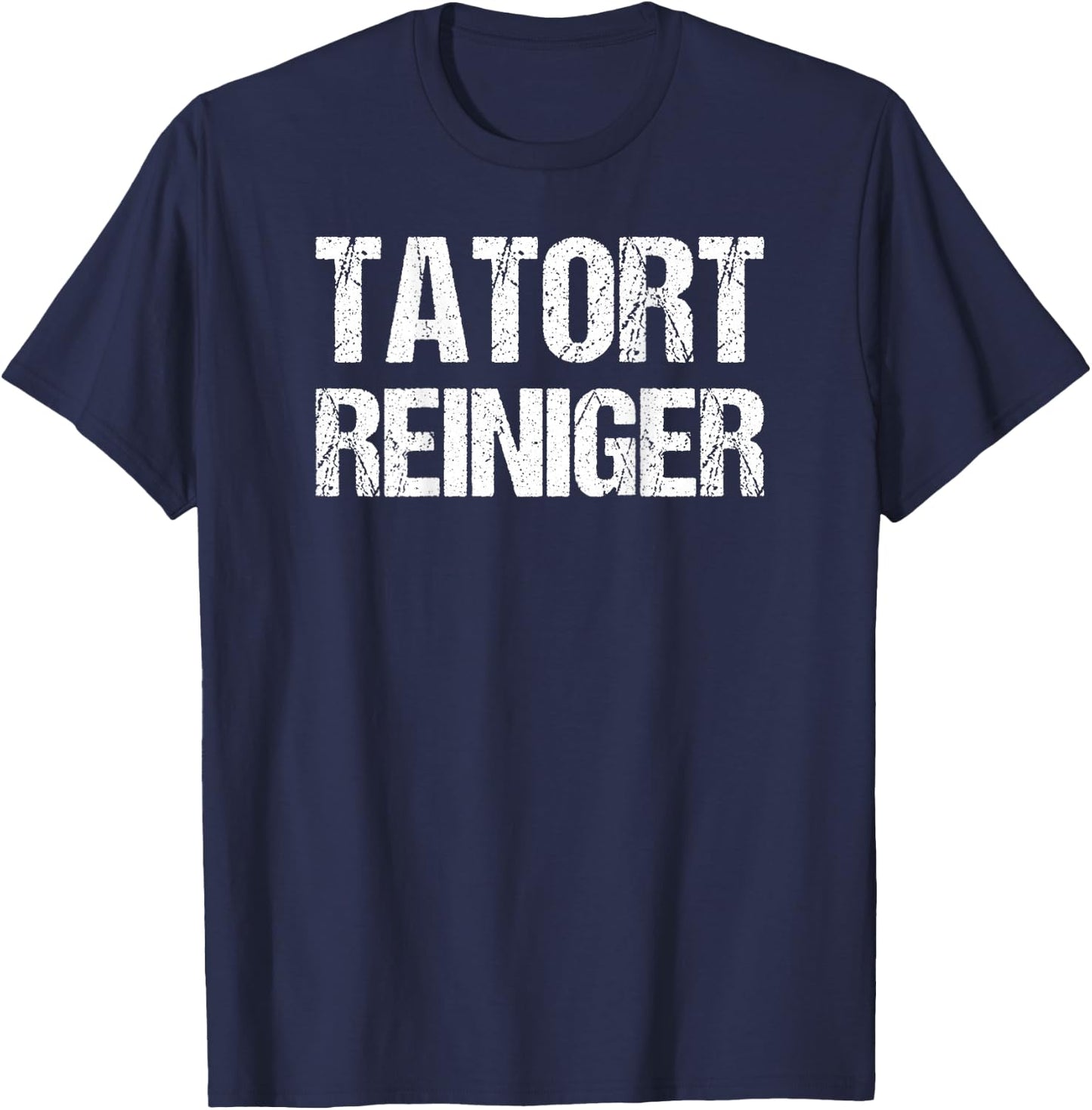 Tatort Cleaner Costume Fancy Dress Moth Party Funny , black T-Shirt - T-Shirt | Navy
