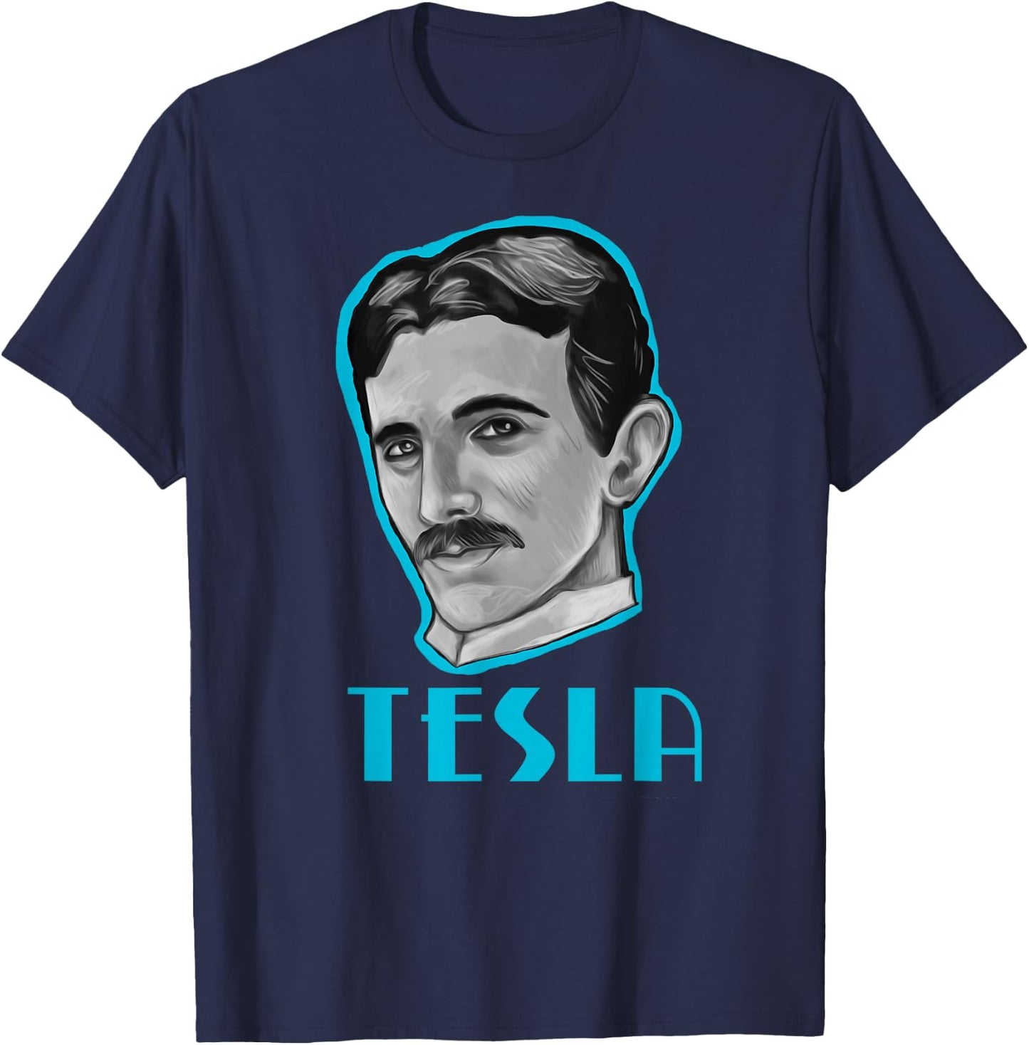 Nikola Tesla T-Shirt - T-Shirt | Navy