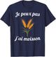 Je peux pas j'ai harvest gift farmer man , Black, S T-Shirt - T-Shirt | Navy
