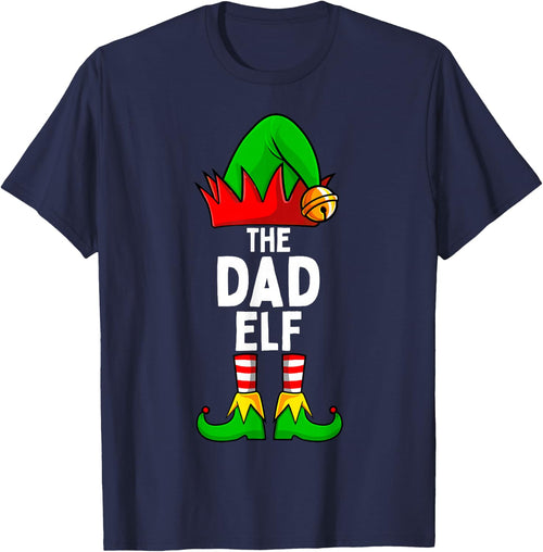 Dad Elf Matching Family Christmas Men