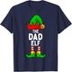 Dad Elf Matching Family Christmas Men T-Shirt - T-Shirt | Navy