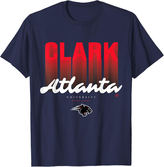The Yard Essentials - Clark Atlanta University - CAU Fade T-Shirt - T-Shirt | Navy
