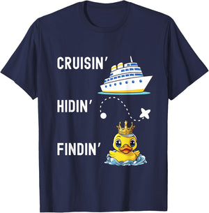 Rubber Duck Hunter Cruise Duck Hunting T-Shirt - T-Shirt | Navy