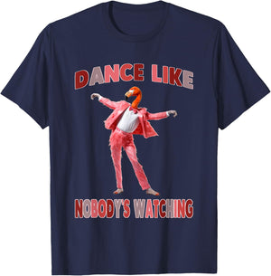 Dance Like Nobody's Watching Flamingo Costume T-Shirt - T-Shirt | Navy