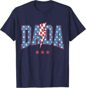 Mama Dada Mini 4th of July American Family Matching T-Shirt - T-Shirt | Navy