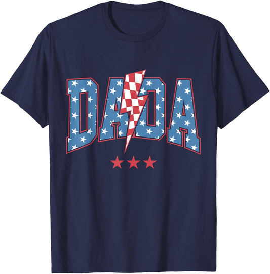 Mama Dada Mini 4th of July American Family Matching T-Shirt - T-Shirt | Navy