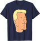 King Of The Hill Boomhauer Simple Portrait T-Shirt - T-Shirt | Navy