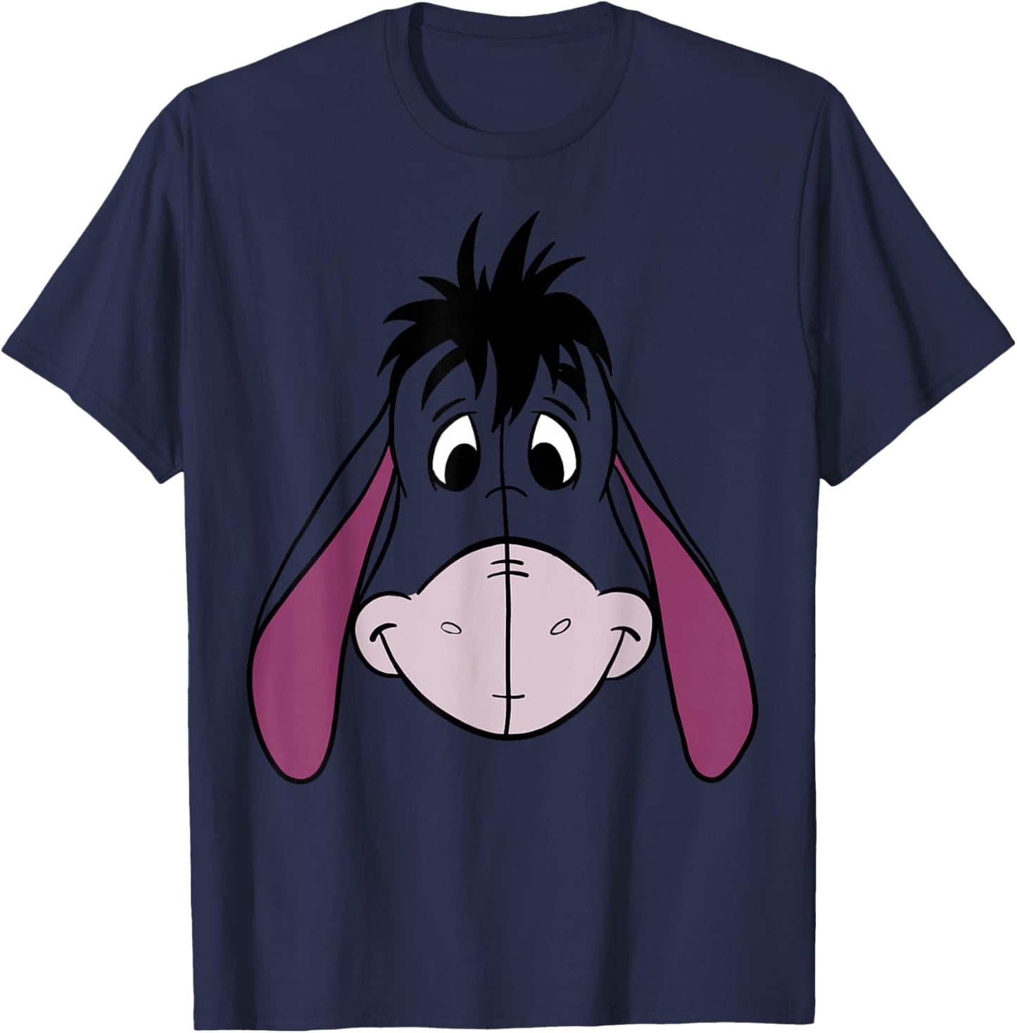 Disney Winnie The Pooh Eeyore Large Face , blue, s T-Shirt - T-Shirt | Navy