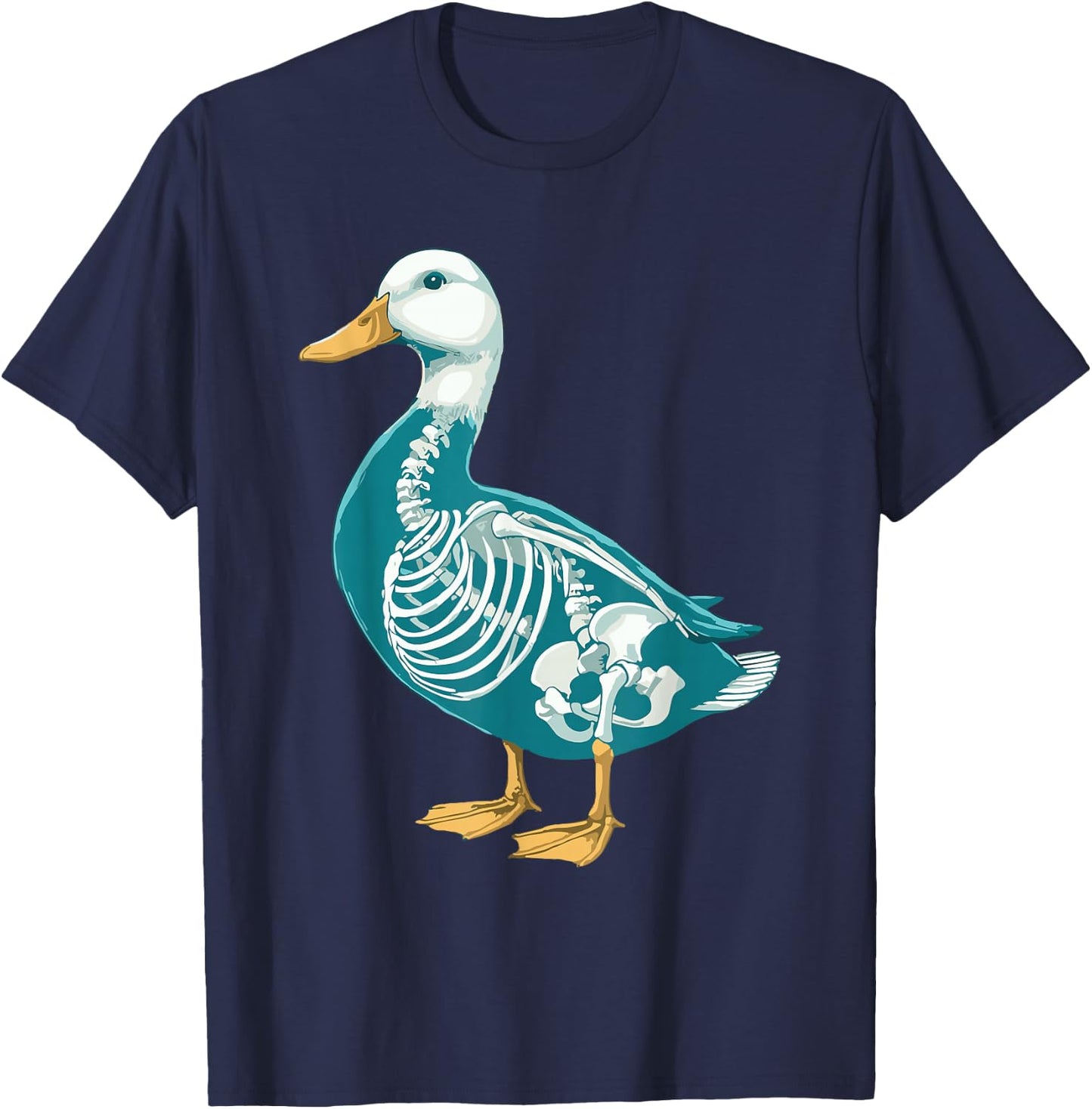 X-ray Duck Body Anatomy Radiography Skeleton T-Shirt - T-Shirt | Navy