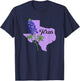 Texas Flower Bluebonnet T-Shirt - T-Shirt | Navy