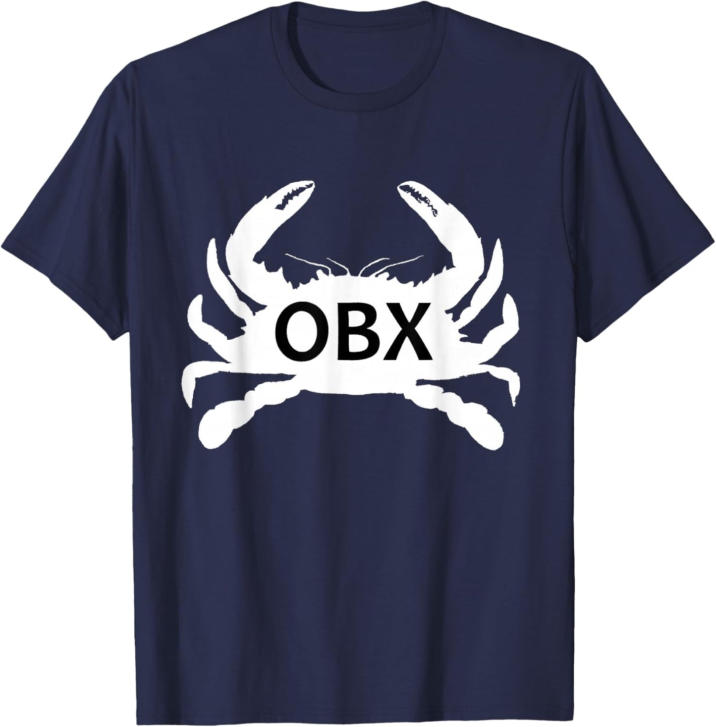OBX NC Blue Crab Silhouette T-Shirt - T-Shirt | Navy