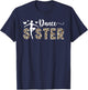 Dance Sister Of A Dancer Sis Leopard Dancing Sister T-Shirt - T-Shirt | Navy
