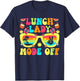 Lunch Lady Mode Off Groovy Lunch Lady Last Day of School T-Shirt - T-Shirt | Navy