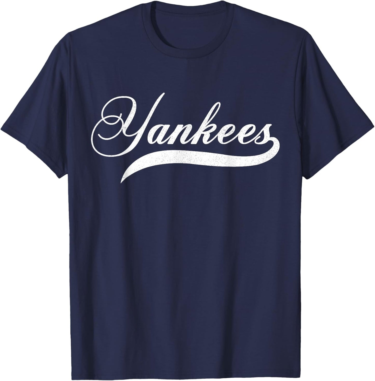 Yankees Vintage Retro Style Classic 70s & 80s T-Shirt - T-Shirt | Navy