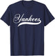 Yankees Vintage Retro Style Classic 70s & 80s T-Shirt - T-Shirt | Navy