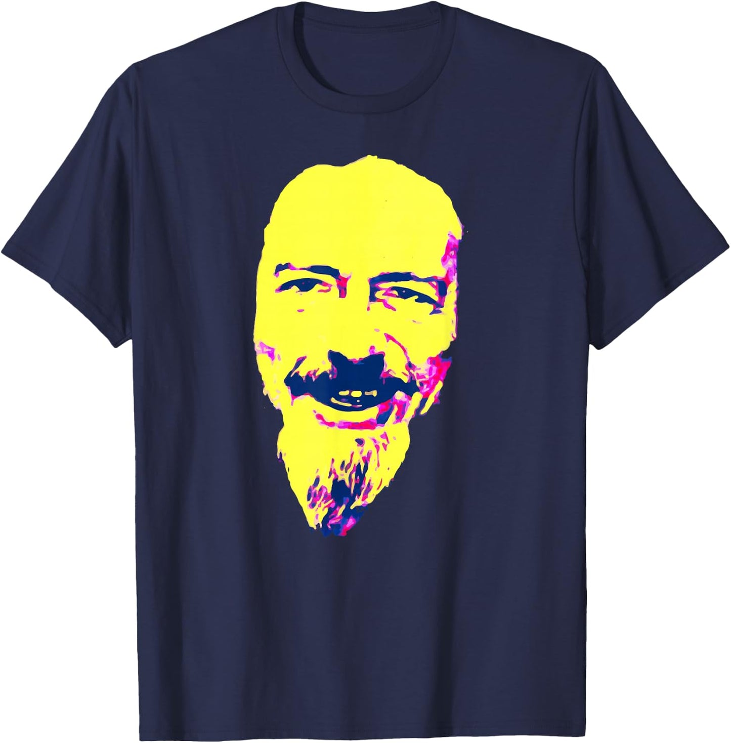 Psychedelic Alan Watts T-Shirt - T-Shirt | Navy
