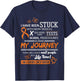 My Journey I Am A Leukemia Cancer Warrior T-Shirt - T-Shirt | Navy