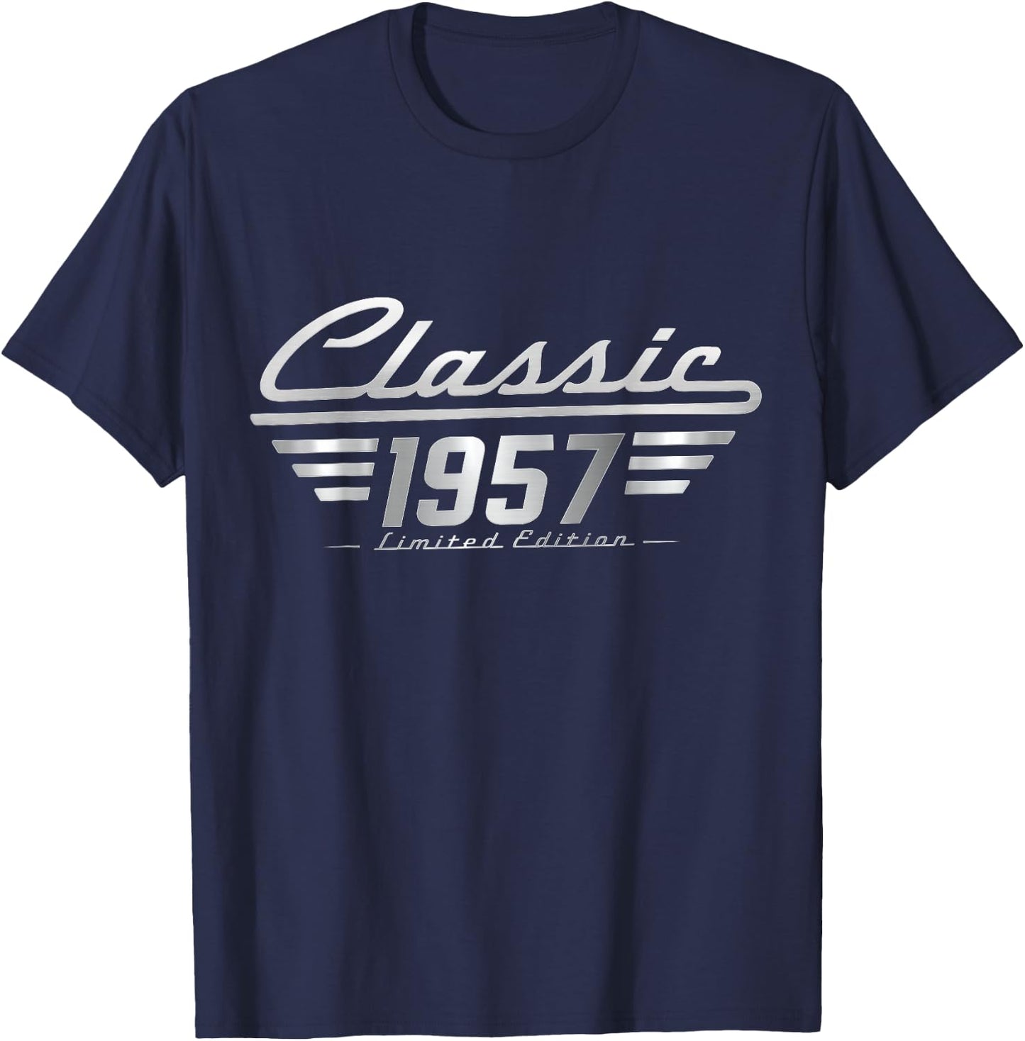 Classic 1957 Limited Edition Vintage Car Birthday T-Shirt - T-Shirt | Navy