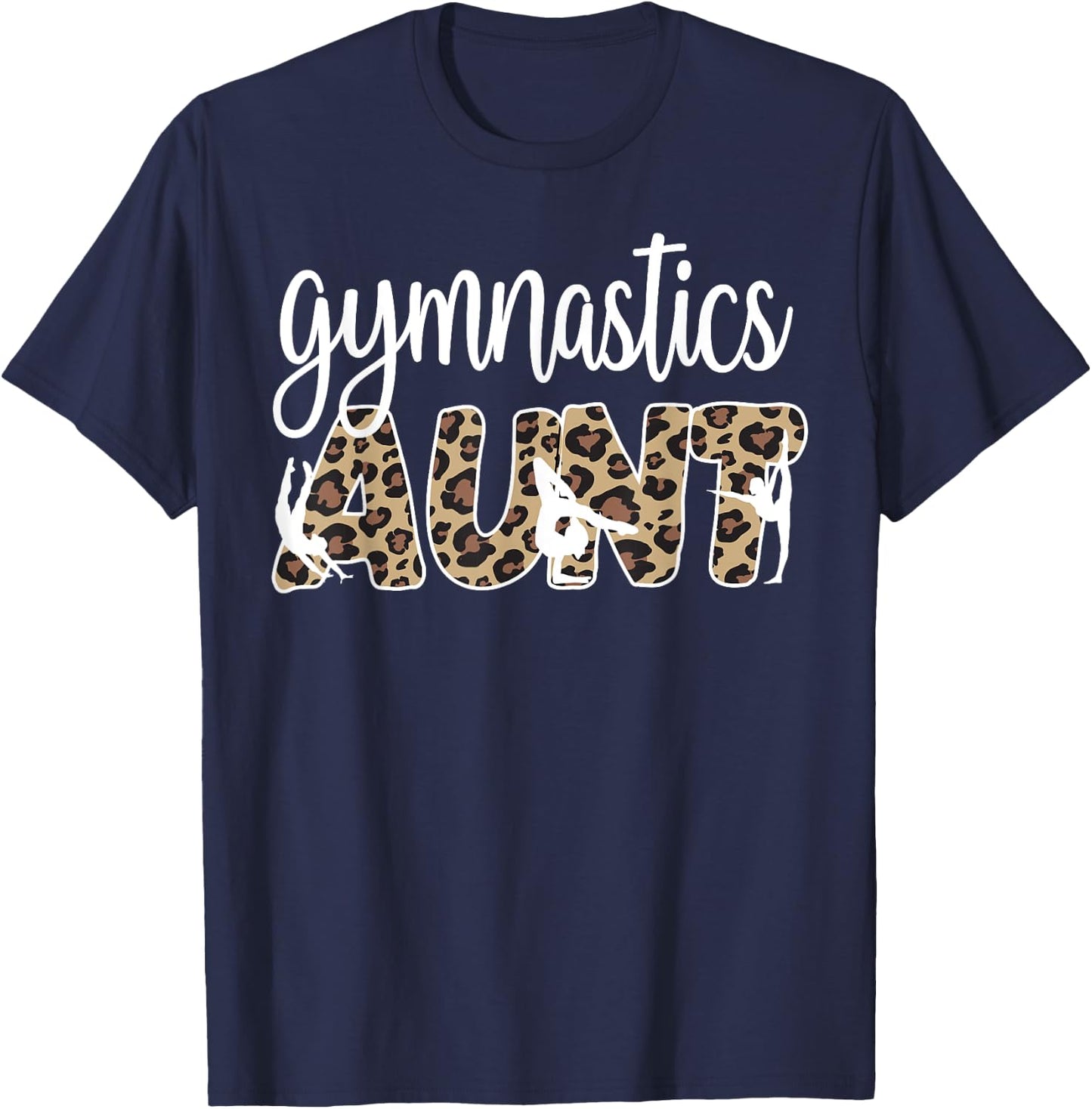 Gymnastics Aunt Of A Gymnast Gymnastics Auntie T-Shirt - T-Shirt | Navy