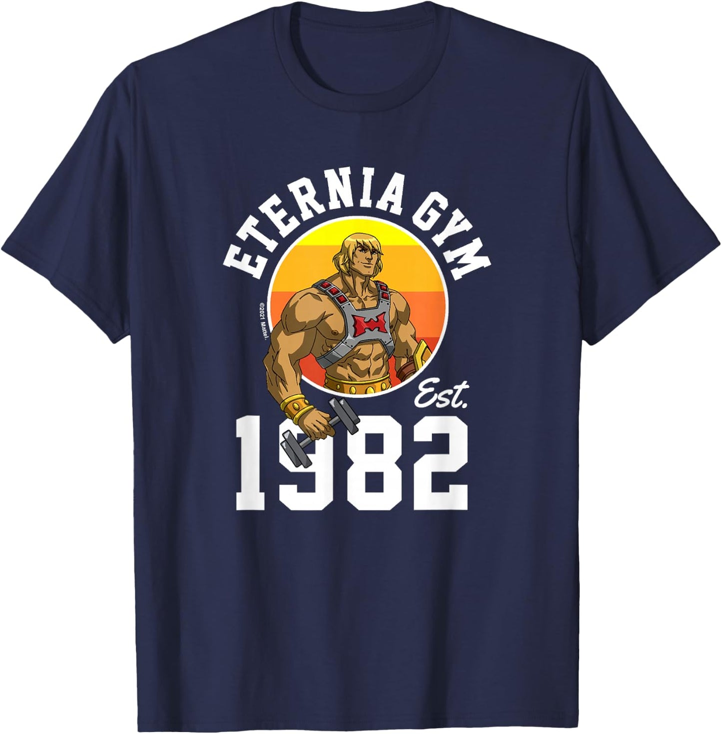 Masters Of The Universe Revelation - He-Man Eternia Gym 1982 T-Shirt - T-Shirt | Navy