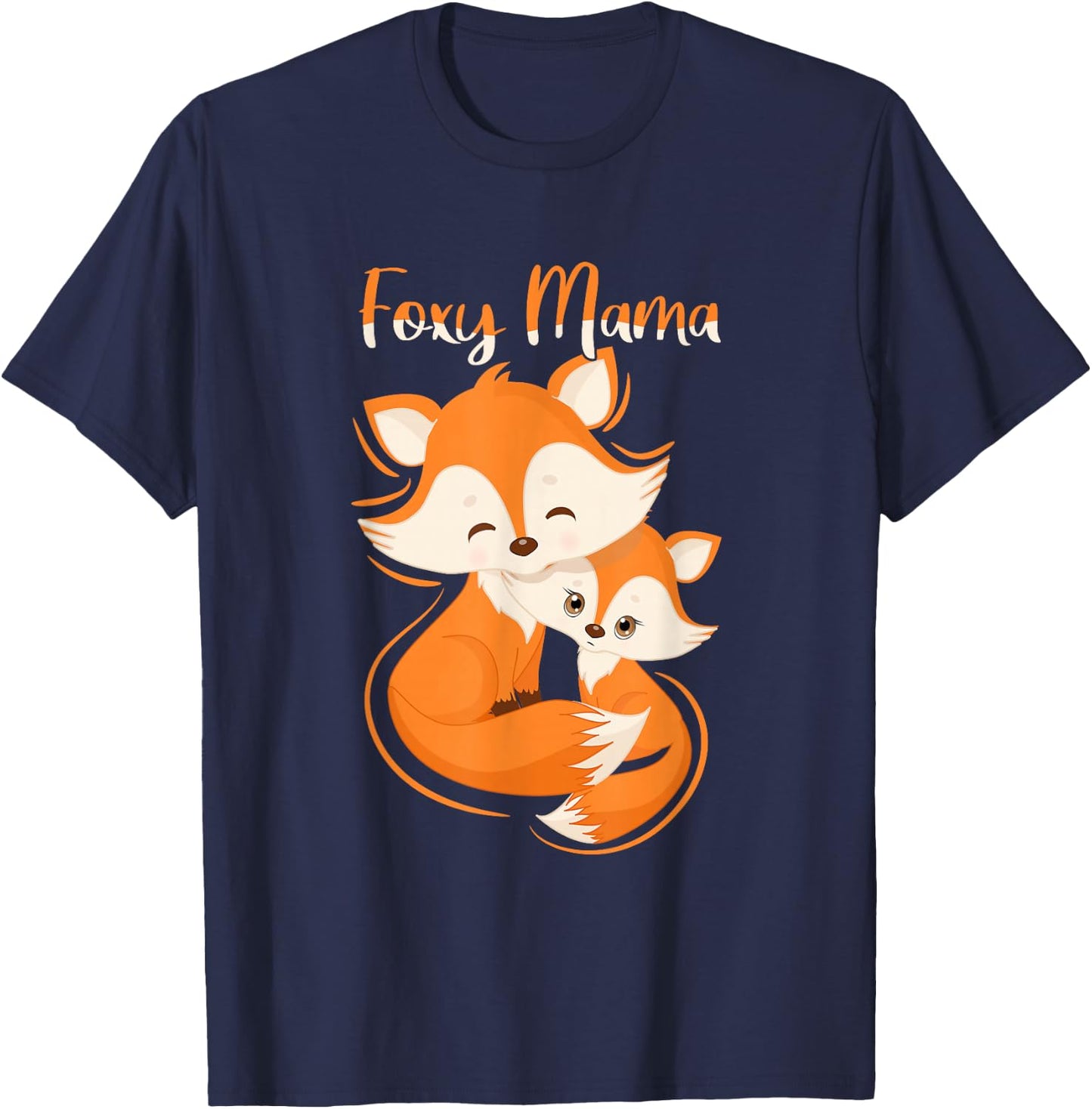 Foxy Mama for Mother's Day with Fox T-Shirt - T-Shirt | Navy