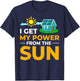 Solar Energy Power System Solar Panel Home T-Shirt - T-Shirt | Navy