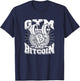 Gym and bitcoin – Btc & Crypto workout T-Shirt - T-Shirt | Navy